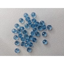 Бусины стеклянные, прозрачные, на леске "Rondelle" 10 мм светло-голубой, цена за 10 шт
